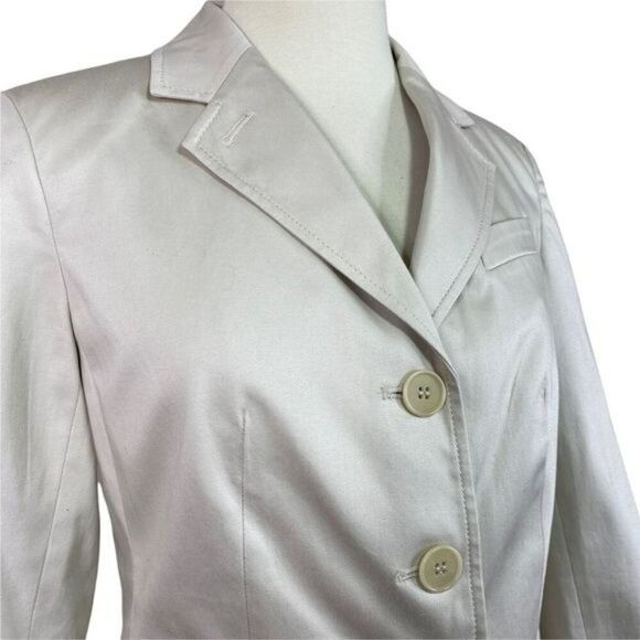 Talbots Blazer Solid Beige Size 4 - Picture 4 of 5